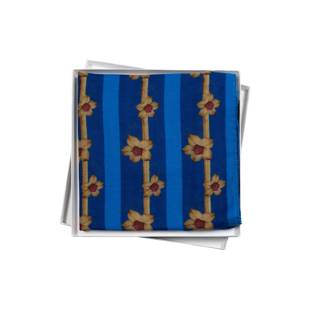 SCIARPA 100% LANA COCCOLA BLUE