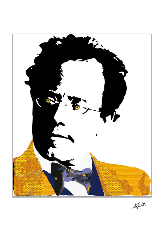 GUSTAV MAHLER GOLD DIGITAL ART