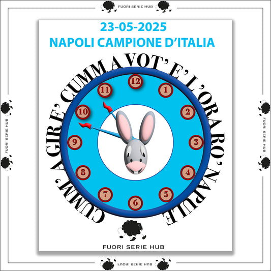 QUADRO STAMPATO NAPOLI CAMPIONE D'ITALIA