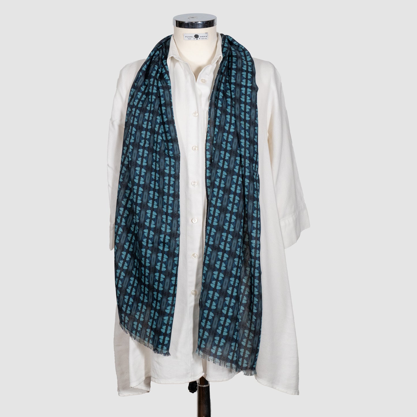 SCIARPA 100% LANA FARAGLIONI BLUE