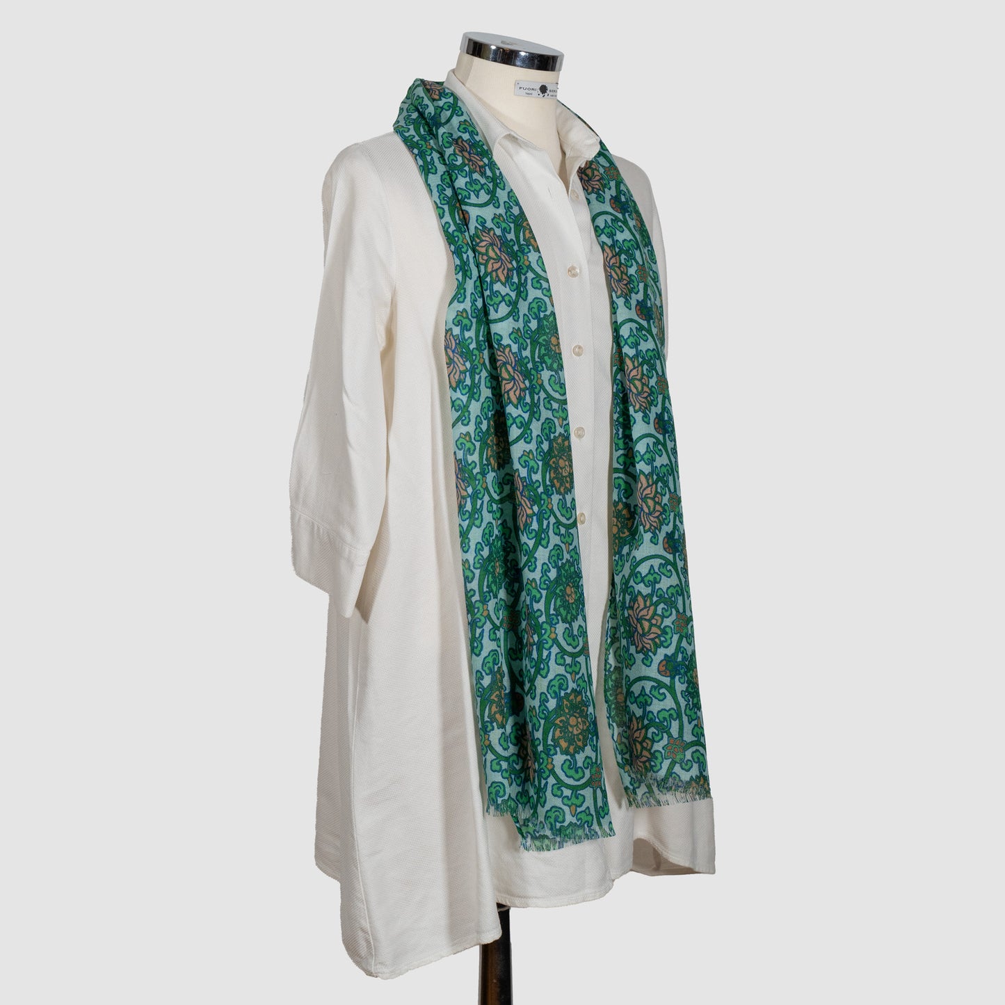 SCIARPA 100% LANA NINFEA SKY BLUE