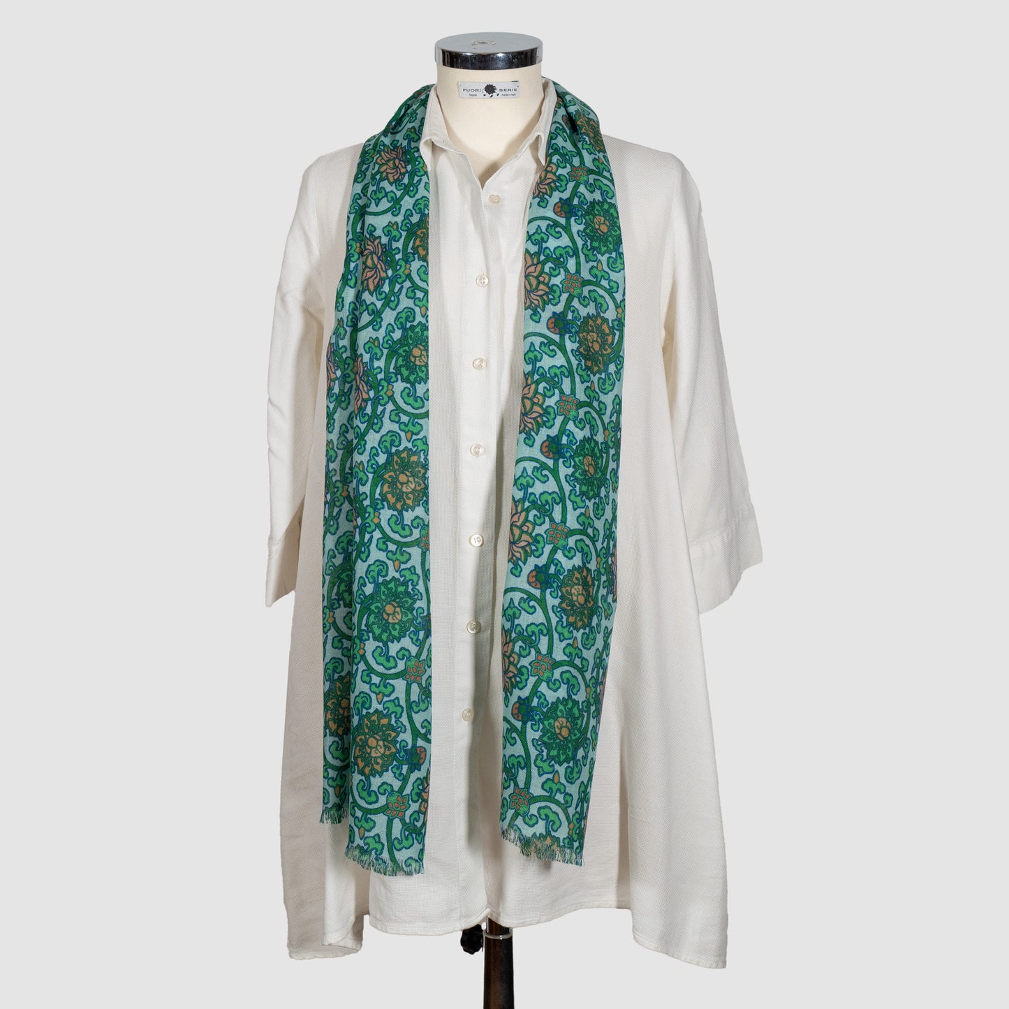 SCIARPA 100% LANA NINFEA SKY BLUE