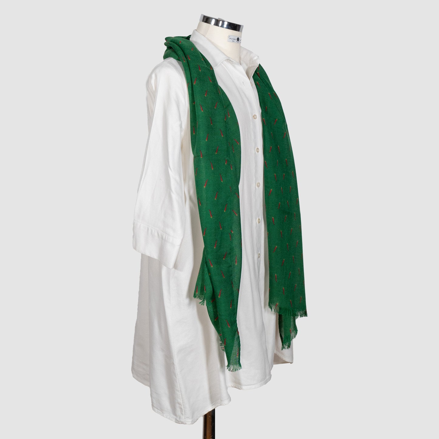 SCIARPA 100% LANA PORTAFORTUNA GREEN