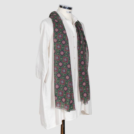 SCIARPA 100% LANA THE SUN IN A SQUARE