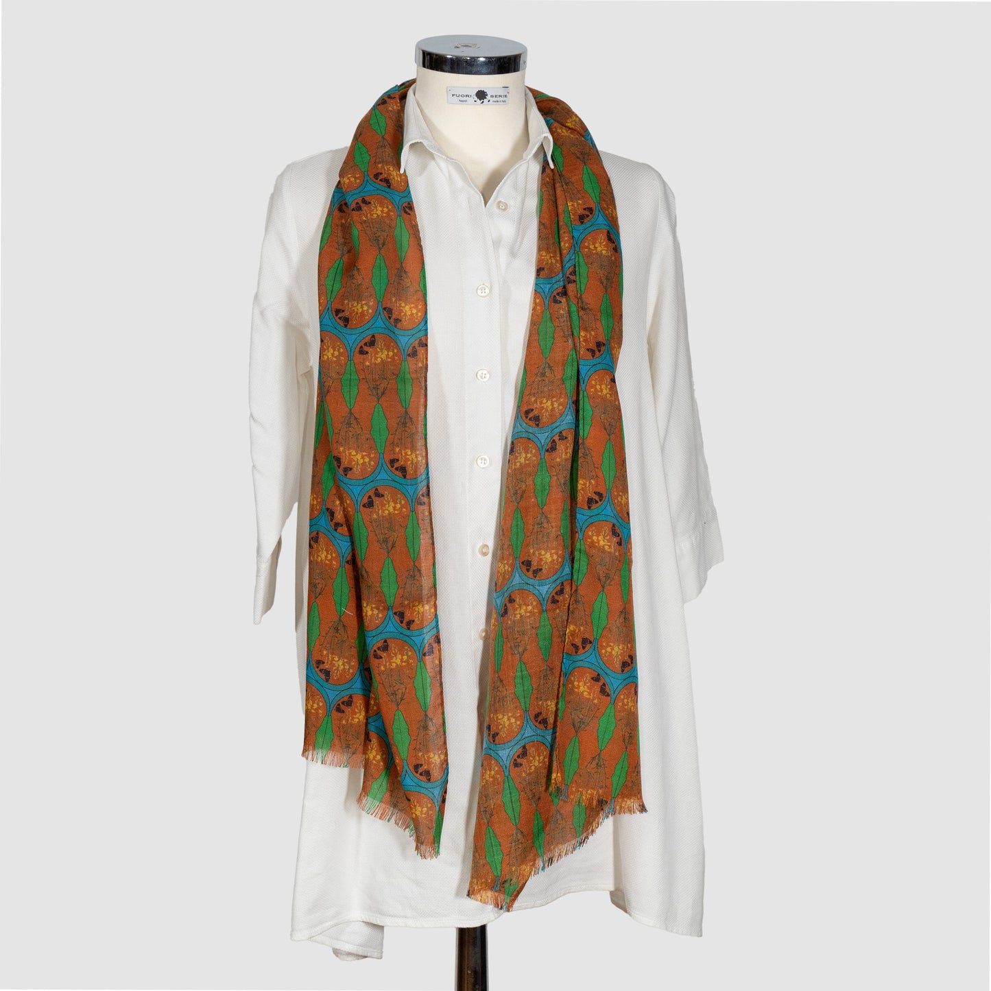 SCIARPA 100% LANA LA GINESTRA SUL VESUVIO LIGHT BROWN