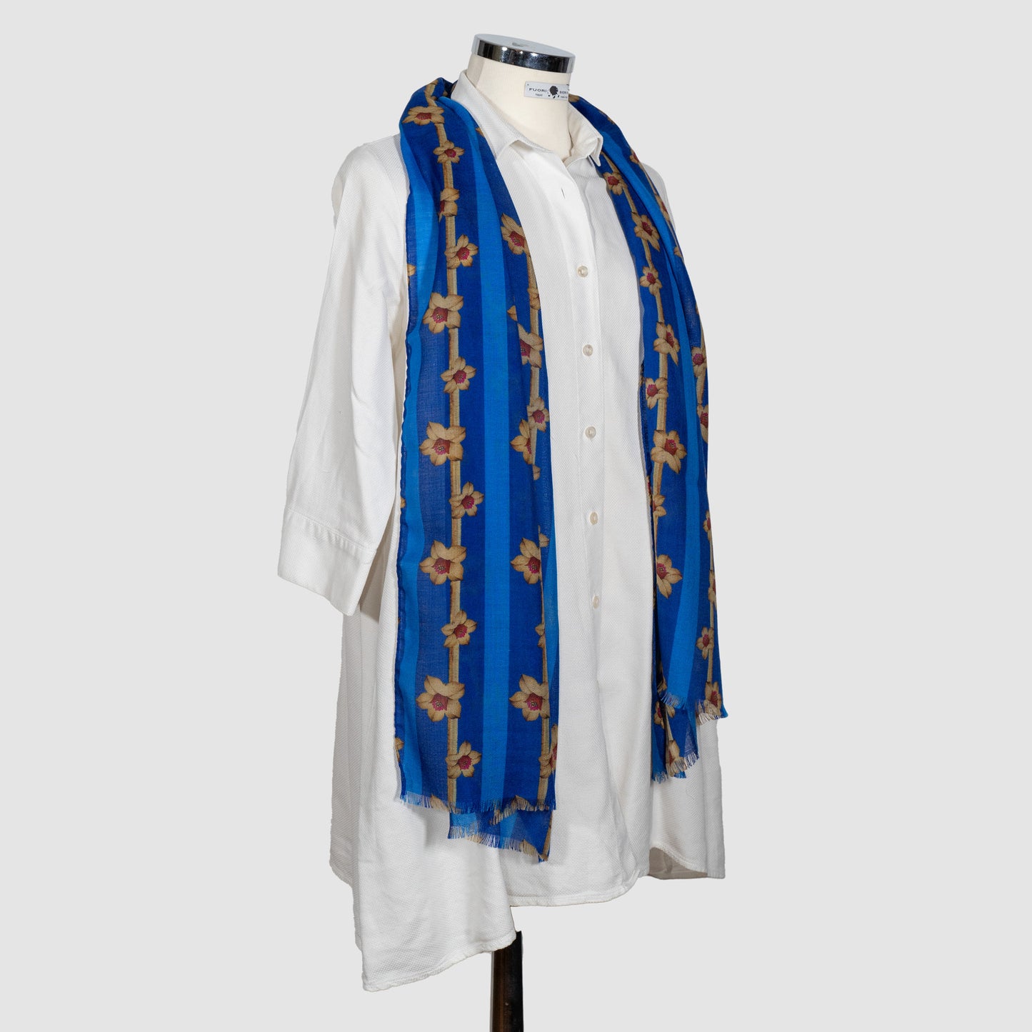 SCIARPA 100% LANA COCCOLA BLUE