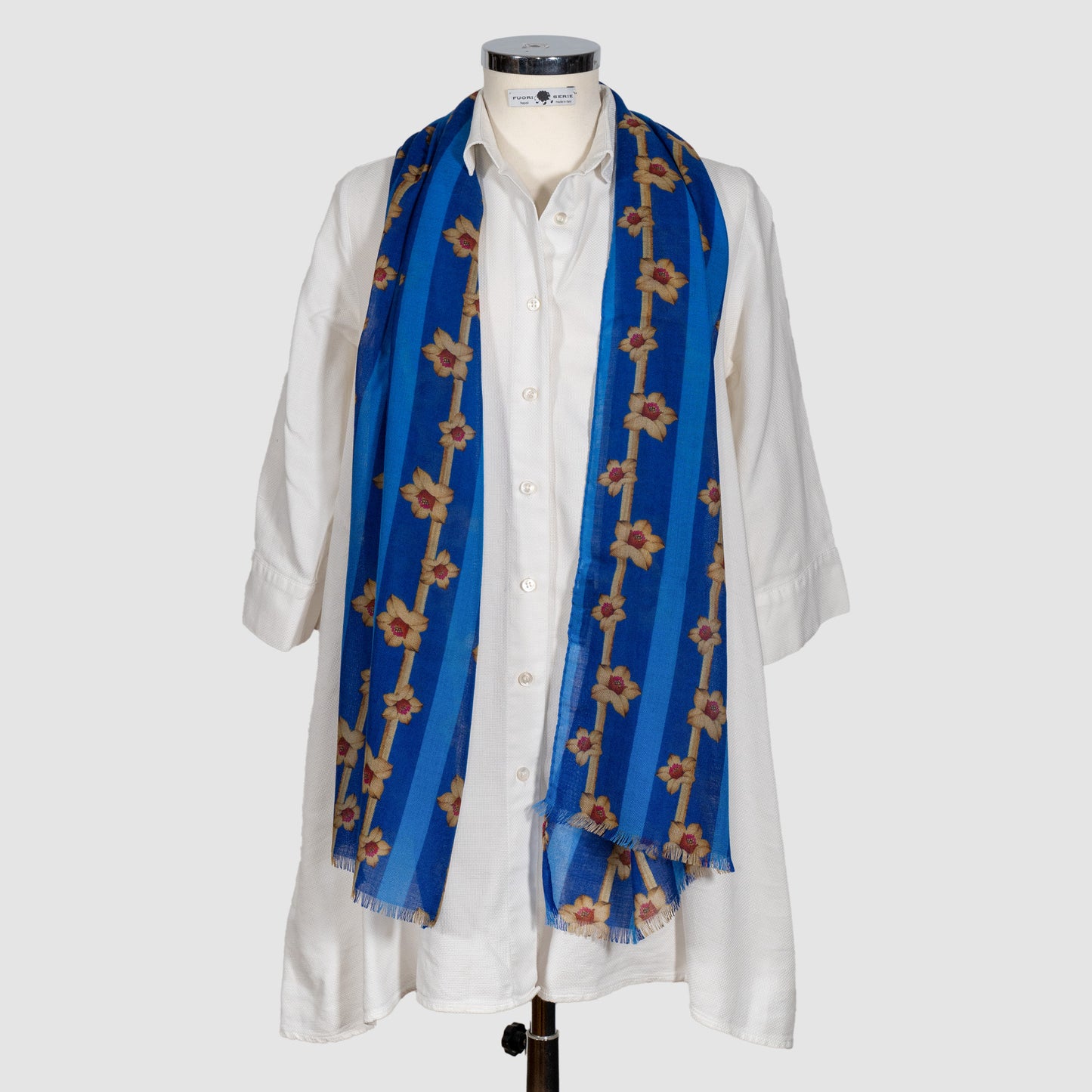 SCIARPA 100% LANA COCCOLA BLUE