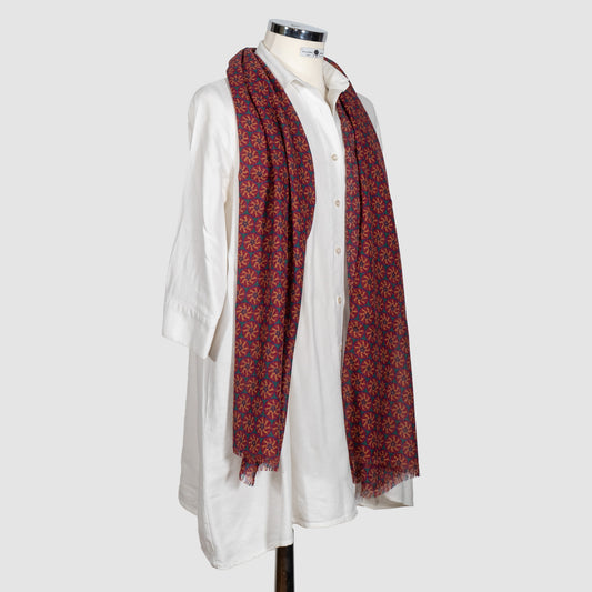 SCIARPA 100% LANA EVVIVA BORDEAUX