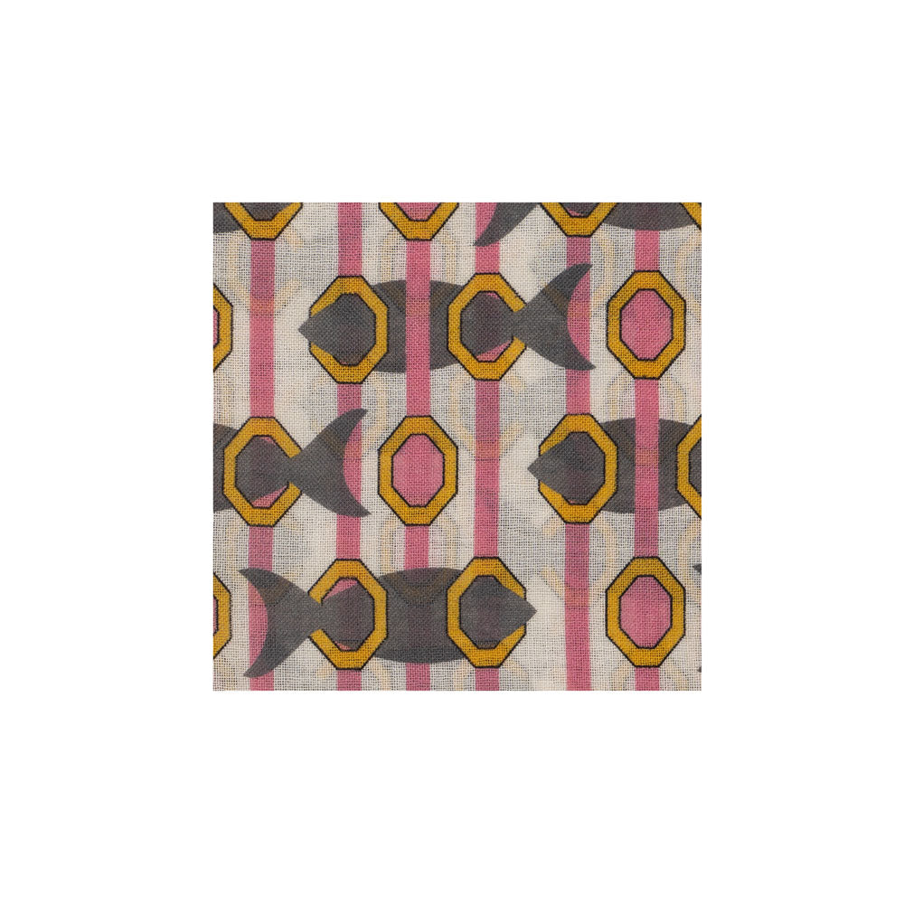 SCIARPA 100% LANA PRESI NELLA RETE ROSE