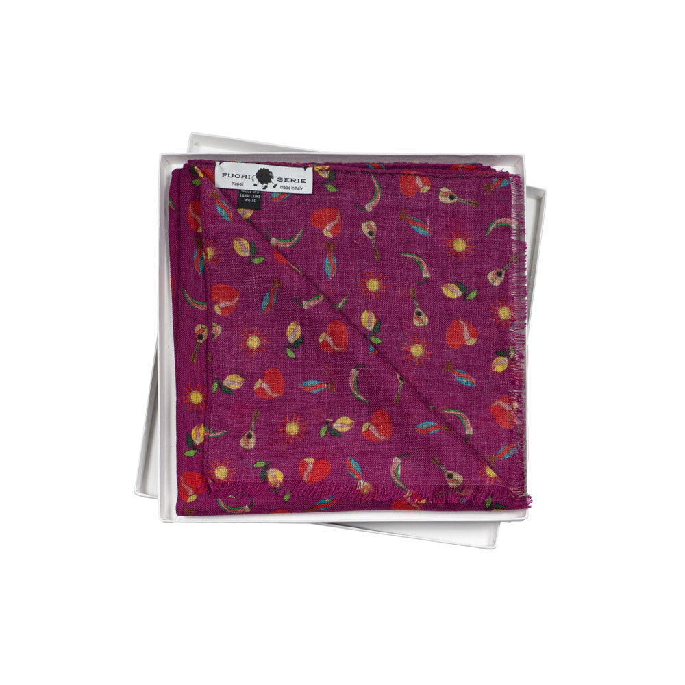 SCIARPA 100% LANA NAPOLI CHE FORTUNA