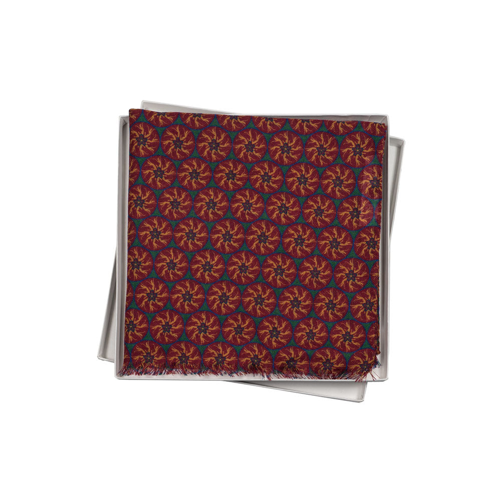 SCIARPA 100% LANA EVVIVA BORDEAUX