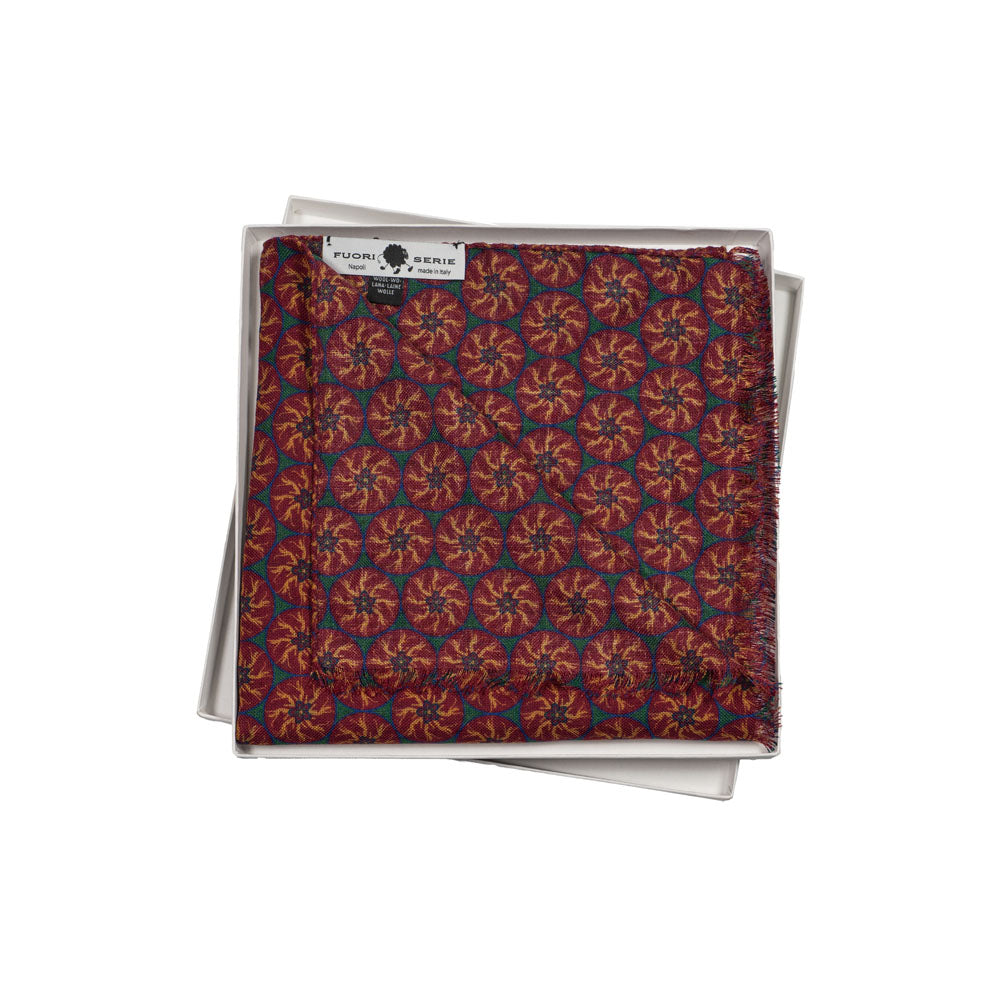 SCIARPA 100% LANA EVVIVA BORDEAUX