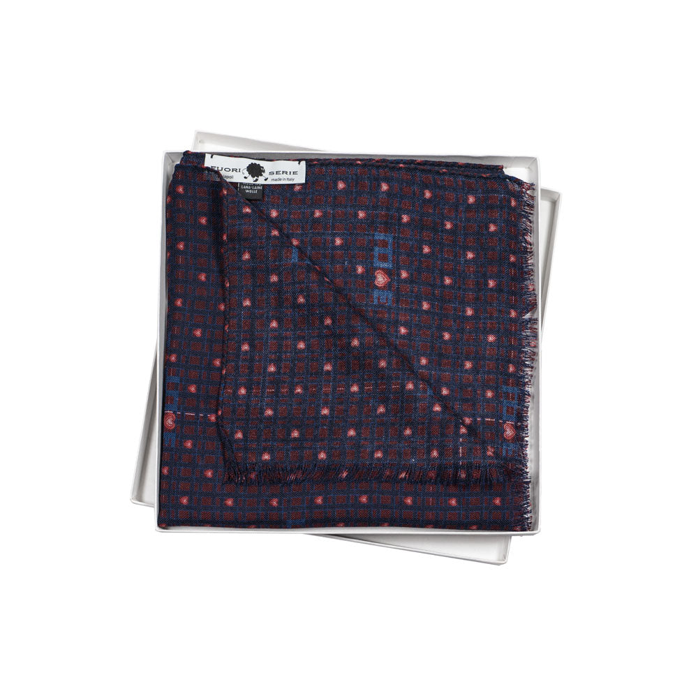 SCIARPA 100% LANA LOVE BLUE