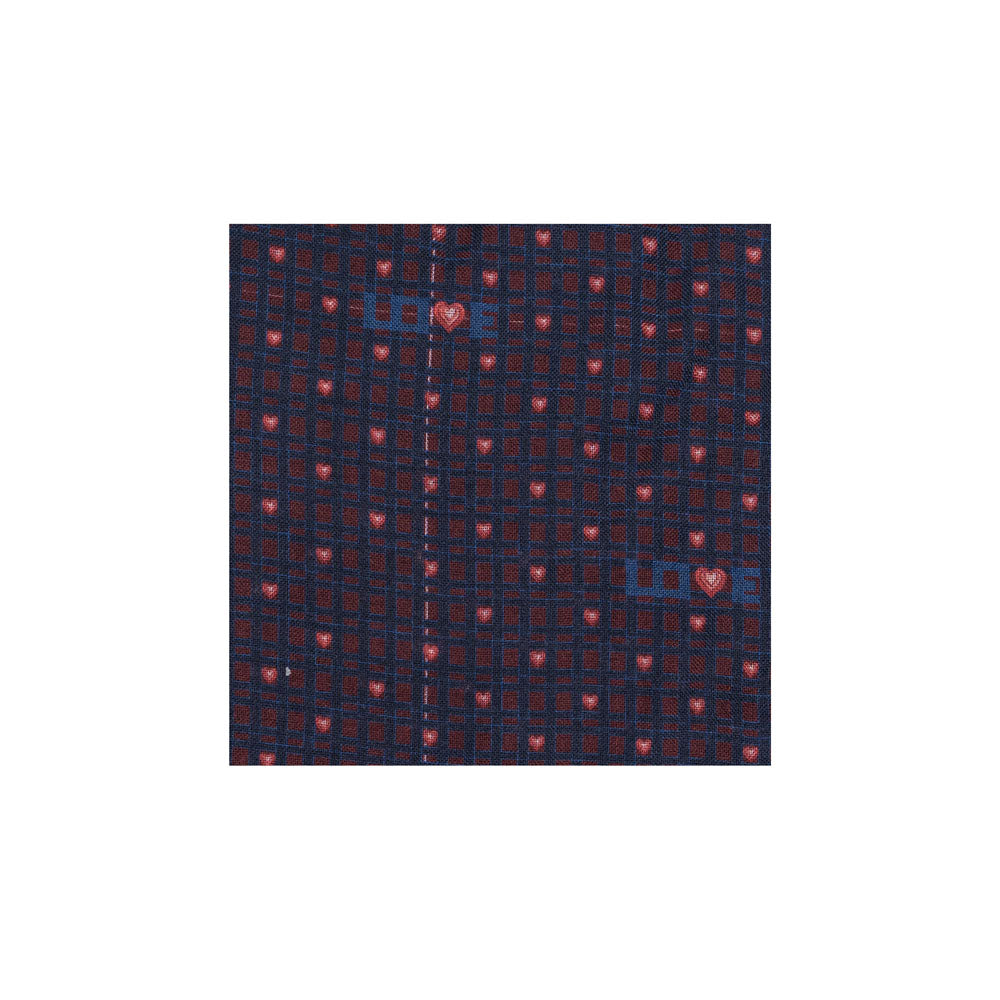 SCIARPA 100% LANA LOVE BLUE