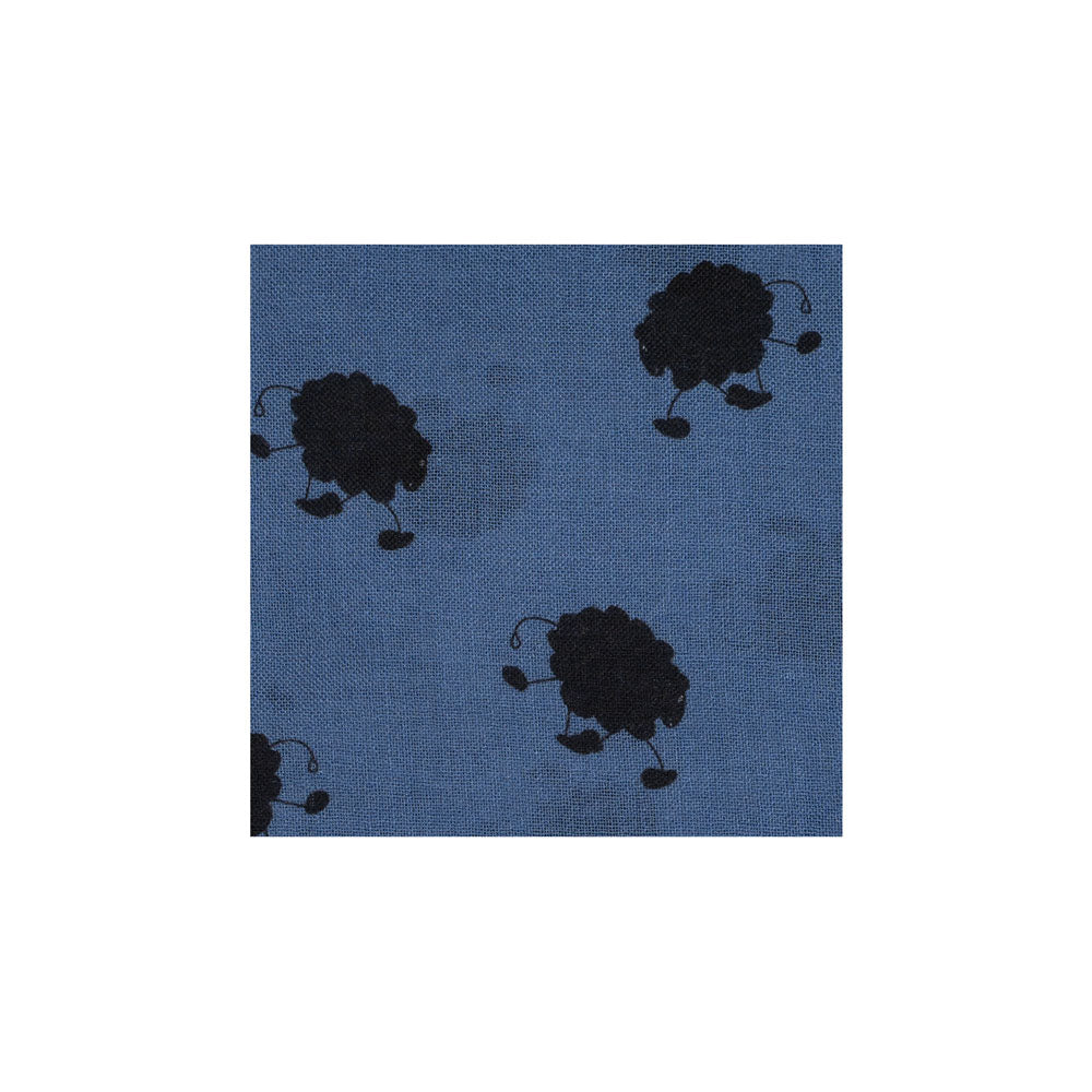 SCIARPA 100% LANA FUORISERIE BLUE