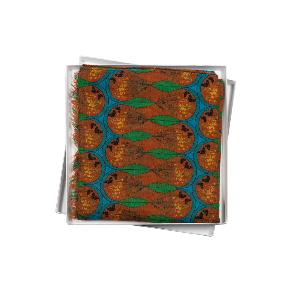 SCIARPA 100% LANA LA GINESTRA SUL VESUVIO LIGHT BROWN