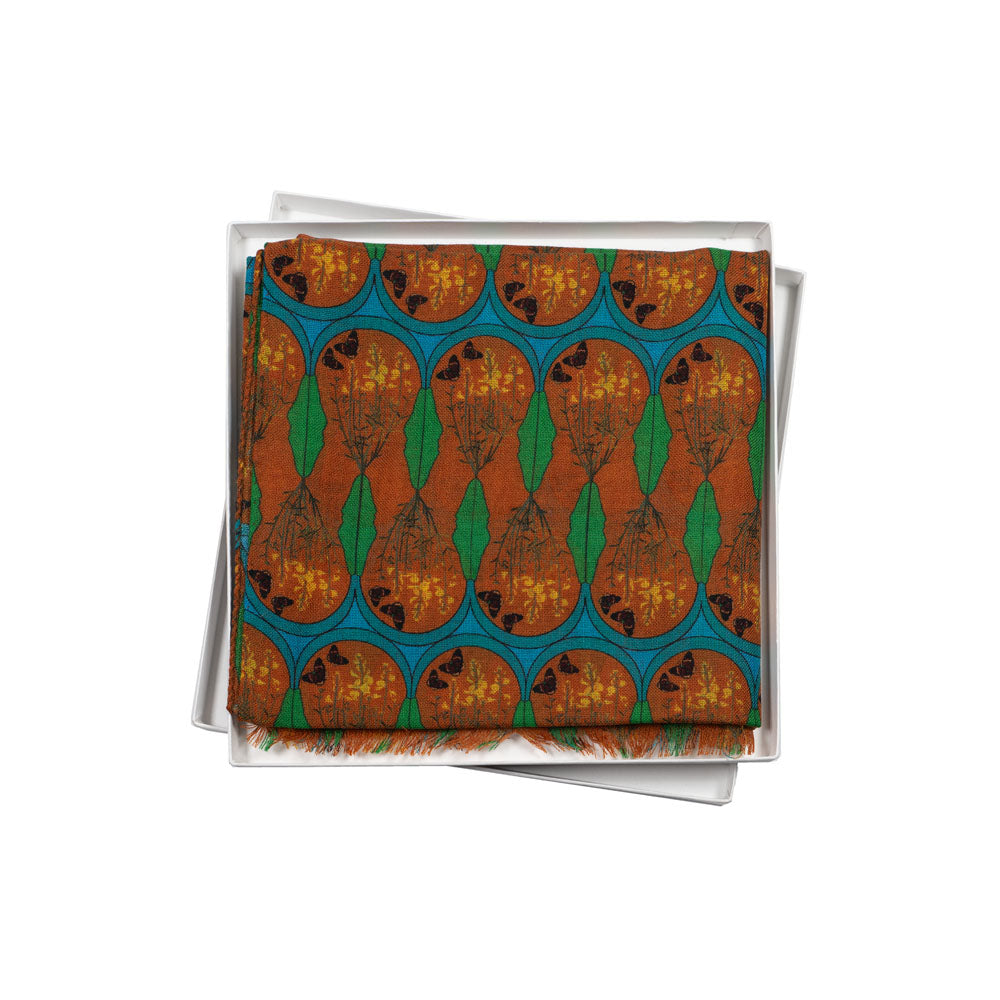 SCIARPA 100% LANA LA GINESTRA SUL VESUVIO LIGHT BROWN