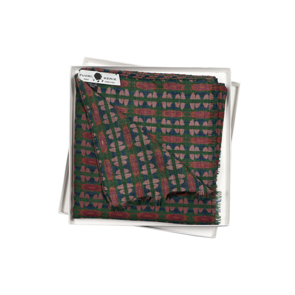 SCIARPA 100% LANA FARAGLIONI GREEN