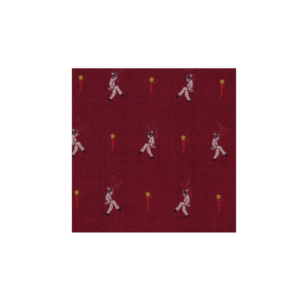 SCIARPA 100% LANA PULCINELLA FORTUNATO BORDEAUX